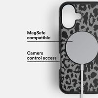 BodyGuardz Ace Pro MagSafe Backcover Apple iPhone 16 - Black / Leopard