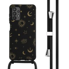 imoshion Siliconen design hoesje met koord Samsung Galaxy A13 (4G) - Sky Black