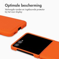 Accezz Grid Backcover Samsung Galaxy Z Flip 8 - Oranje