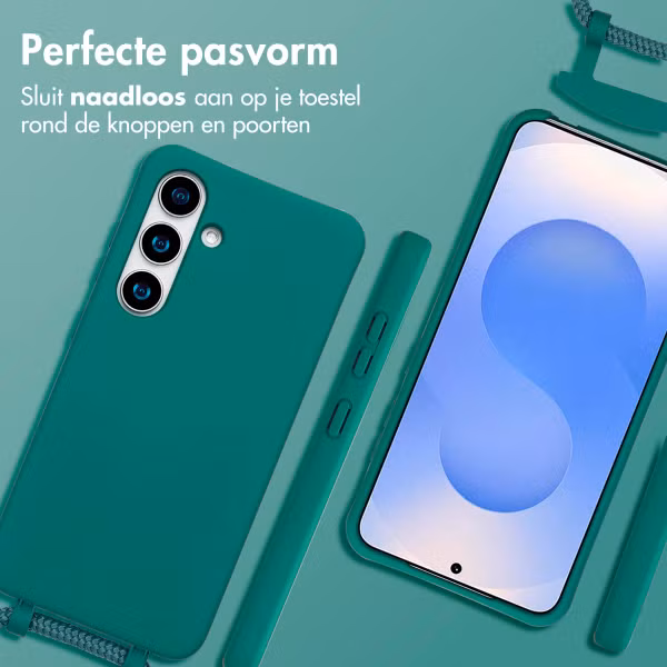 imoshion Color Backcover met afneembaar koord MagSafe Samsung Galaxy S24 / S25 - Donkergroen