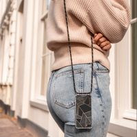 imoshion Design hoesje met koord iPhone 8 Plus / 7 Plus - Grafisch Koper - Zwart