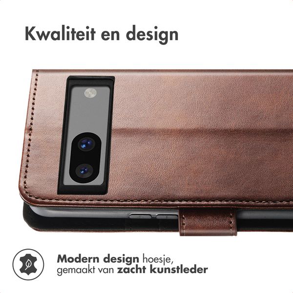 imoshion Luxe Bookcase Google Pixel 7a - Donkerbruin