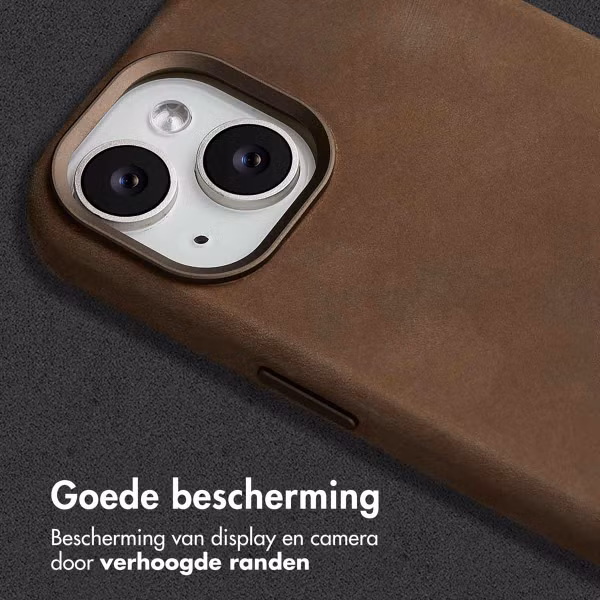 Accezz Vintage Leather Magsafe Backcover Apple iPhone 15 - Rustic Brown