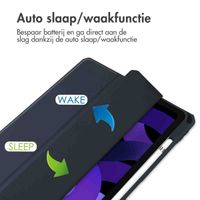imoshion Trifold Hardcase Bookcase Apple iPad Air 11 inch (2025) M3 / (2024) M2 / Air 5 (2022) / Air 4 (2020) - Donkerblauw