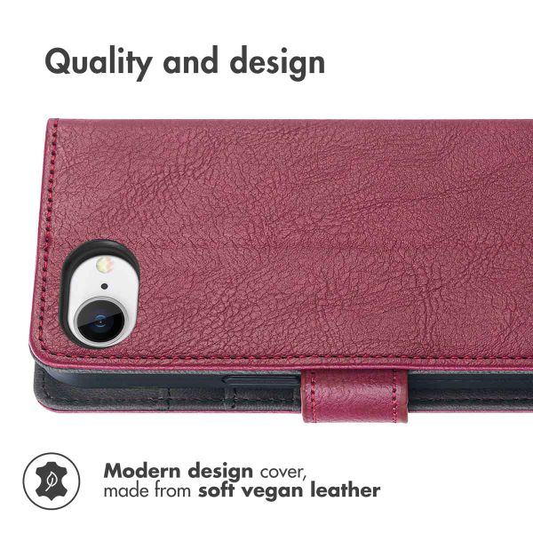imoshion Luxury Bookcase Apple iPhone 17e / 16e - Bordeaux