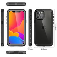 Redpepper Dot Plus Waterproof Backcover Apple iPhone 13 Pro Max - Zwart