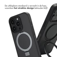 Accezz Ring Stand Backcover met MagSafe Apple iPhone 16 Pro - Zwart