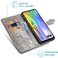 imoshion Mandala Bookcase Huawei Y6p - Grijs