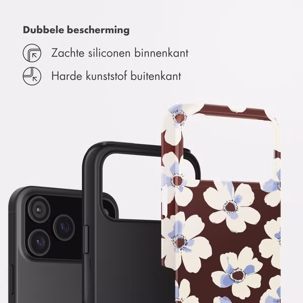 Selencia Vivid Backcover Apple iPhone 17 Pro - Choco Flower Pop