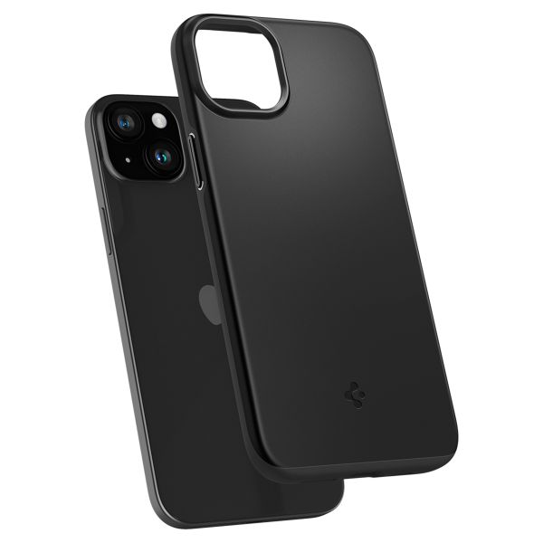 Spigen Thin Fit Backcover iPhone 15 Plus - Zwart