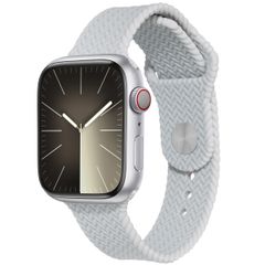 imoshion Siliconen geweven bandje Apple Watch Series 1 t/m 11 / SE / Ultra (44/45/46/49 mm) - Grijs