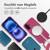 imoshion Color Backcover met afneembaar koord MagSafe iPhone 16 - Raspberry