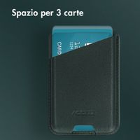 Accezz Leren Kaarthouder - Geschikt voor MagSafe en Qi2 - Cedar Green