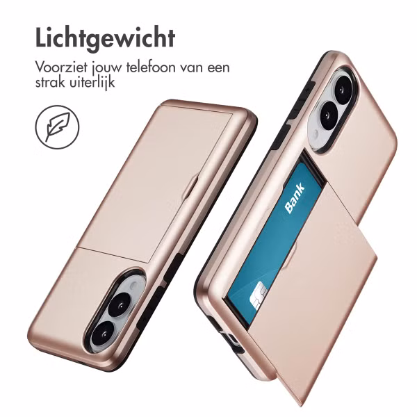 imoshion Backcover met pasjeshouder Samsung Galaxy S25 Edge - Rosé Goud