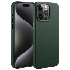 Accezz MagSafe Leather Backcover Apple iPhone 15 Pro Max - Cedar Green