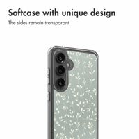 imoshion Design hoesje Samsung Galaxy S23 FE - Smoke Green Flowers