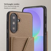 Selencia Sera Telefoonhoes met Koord en Envelop Pashouder Samsung Galaxy A37 (5G) - Taupe