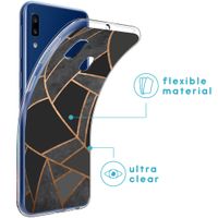 imoshion Design hoesje Samsung Galaxy A20e - Grafisch Koper / Zwart