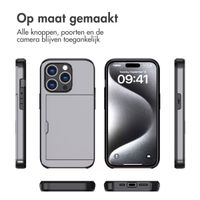 imoshion Backcover met pasjeshouder Apple iPhone 15 Pro - Grijs