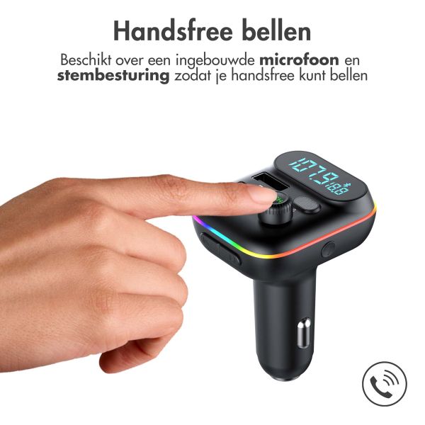 imoshion FM Transmitter met USB-C poort & Quick Charge - Zwart