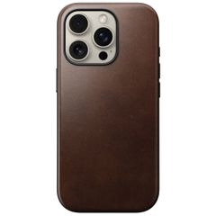 Nomad Modern Horween Leather Case Apple iPhone 16 Pro - Rustic Brown