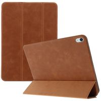 Accezz Leather Trifold Bookcase Apple iPad 11 (2025) 11 inch A16 / iPad 10 (2022) 10.9 inch - Cognac