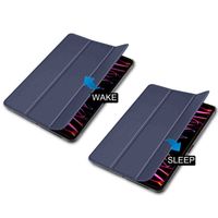 imoshion Trifold Bookcase Apple iPad Pro 12.9 (2018/2020/2021/2022) - Donkerblauw