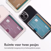 imoshion Softcase Backcover met pasjeshouder Apple iPhone 13 - Transparant