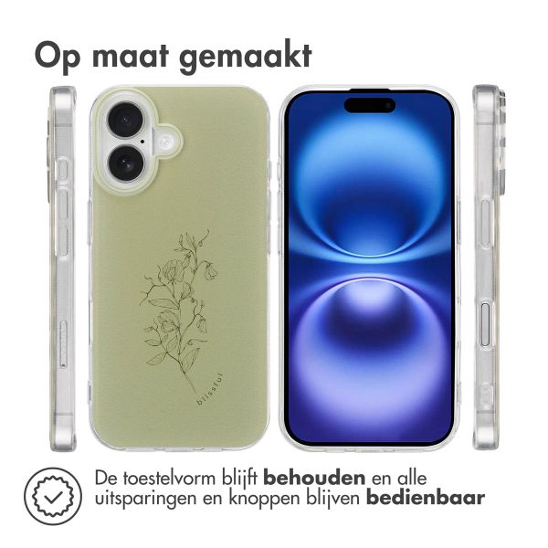 imoshion Design hoesje Apple iPhone 16 - Floral Green