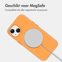 imoshion Color Backcover met Thin MagSafe Ring Apple iPhone 14 / 13 - Oranje