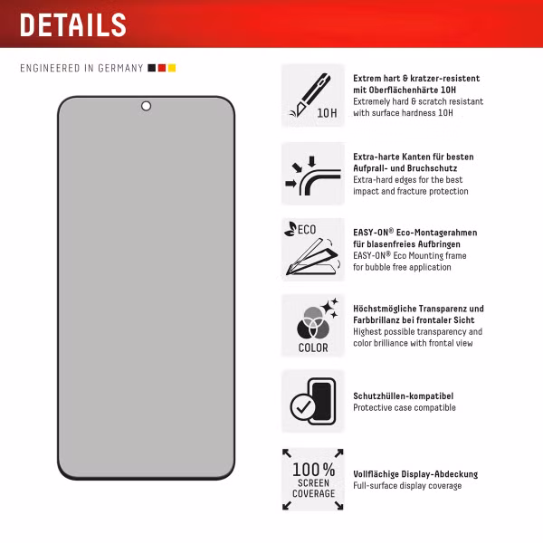 Displex Screenprotector Privacy Glass Samsung Galaxy S24 FE / S25 FE