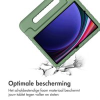 imoshion Kidsproof Backcover met handvat Samsung Galaxy Tab S11 / S9 11.0 inch / S10 Lite / S10 FE / S9 FE 10.9 inch - Olive Green