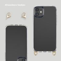 Selencia Transparent Case with Hooks + Lova Wrist Strap Apple iPhone 11 - Cotton Candy