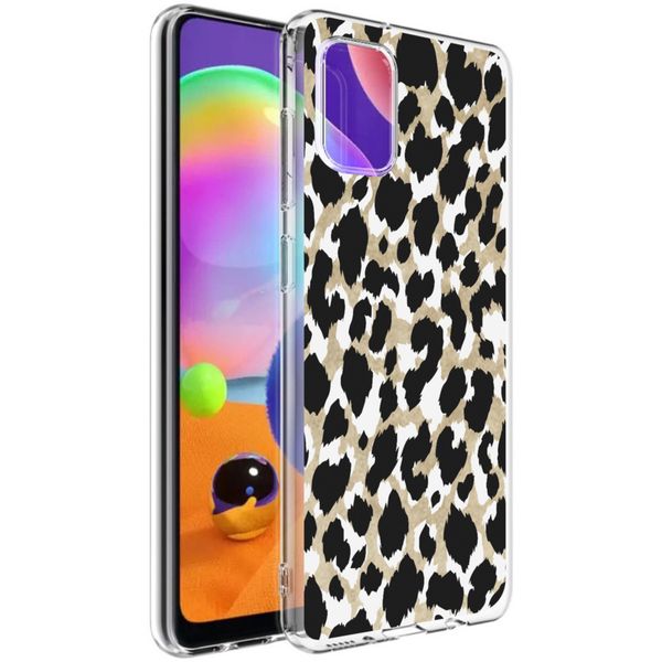 imoshion Design hoesje Samsung Galaxy A31 - Luipaard / Zwart