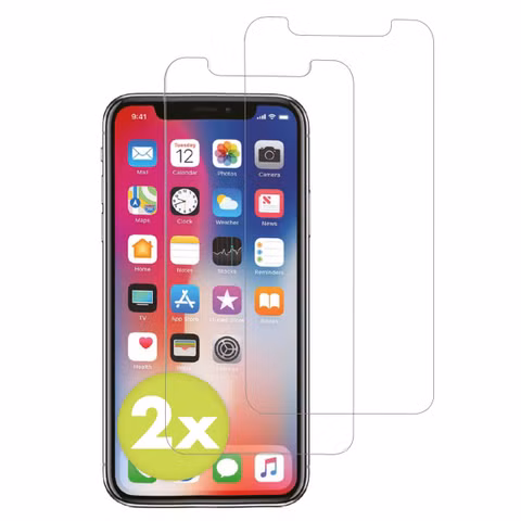 Accezz Gehard Glas Screenprotector 2-pack iPhone 11 Pro / Xs / X
