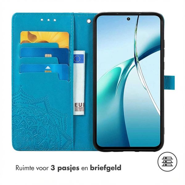 imoshion Mandala Bookcase Oppo Reno 13 Pro - Turquoise