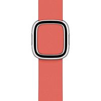 Apple Leather Band Modern Buckle Apple Watch Series 1 t/m 9 / SE (38/40/41 mm) | Series 10 / 11 (42 mm) - Maat M - Pink Citrus