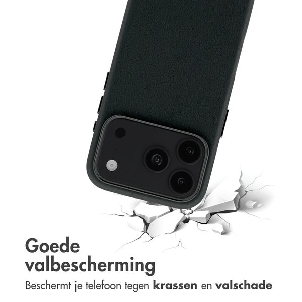Accezz MagSafe Leather Backcover Apple iPhone 18 Pro Max / 17 Pro Max - Onyx Black