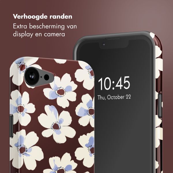 Selencia Vivid Backcover met MagSafe Apple iPhone 16e - Choco Flower Pop
