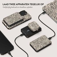Burga Magnetic Powerbank 5.000 mAh - Geschikt voor MagSafe en Qi2 - Almond Latte / Gunmetal