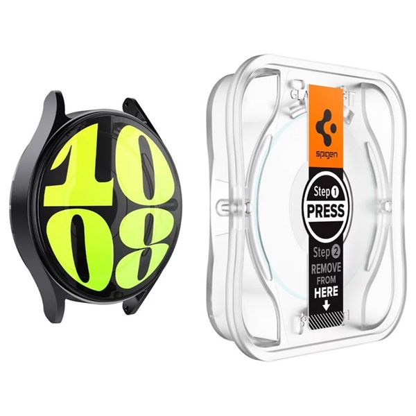 Spigen EZ FIT Glas.tR Screenprotector met applicator Samsung Galaxy Watch 7 - 40 mm - Transparant