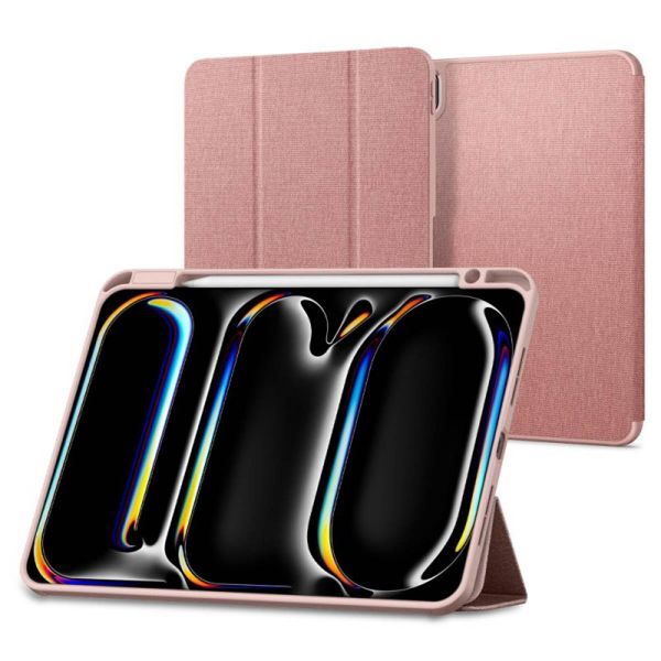 Spigen Urban Fit Bookcase iPad Pro 11 (2024) M4 - Rosé Goud