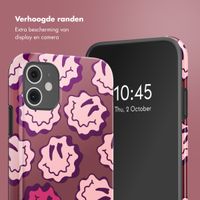 Selencia Vivid Backcover Apple iPhone 11 - Wavy Smiley Pink