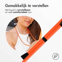 imoshion Siliconen hoesje met koord iPhone 12 (Pro) - Oranje
