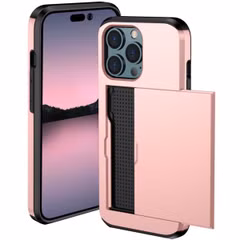 imoshion Backcover met pasjeshouder Apple iPhone 14 Pro - Rosé Goud