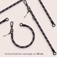 imoshion Universeel polsbandje one size - 10 mm dik - Donkerblauw / Rood