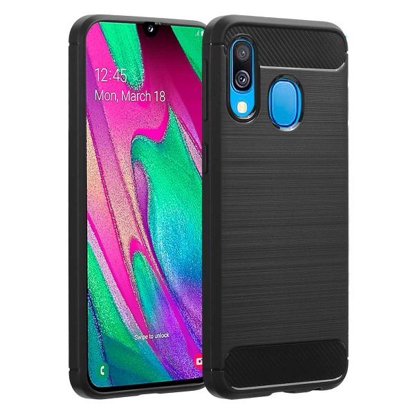 imoshion Brushed Backcover Samsung Galaxy A40 - Zwart