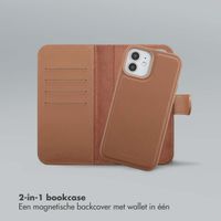 Selencia Olyn Uitneembare Bookcase met MagSafe Apple iPhone 12 (Pro) - Bruin