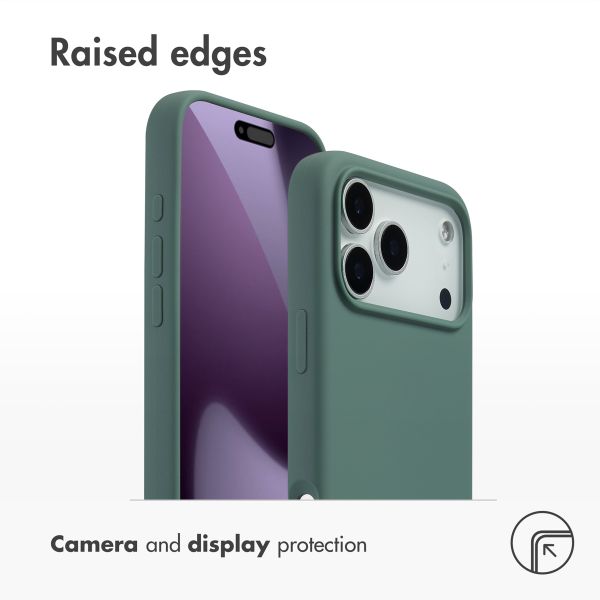 Accezz Liquid Silicone Back Cover with MagSafe Apple iPhone 17 Pro Max - Dark Green