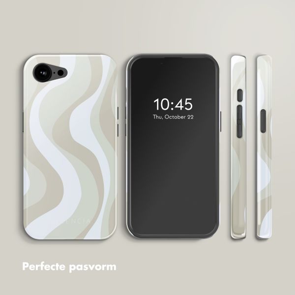 Selencia Vivid Backcover met MagSafe Apple iPhone 16e - Desert Waves Beige